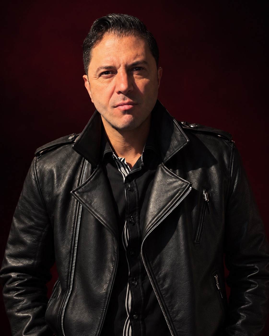 Roy Garza · DJ studio portrait
